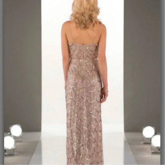 Rose Gold Sequin Bridesmaid Dress - Picture 2 of 2